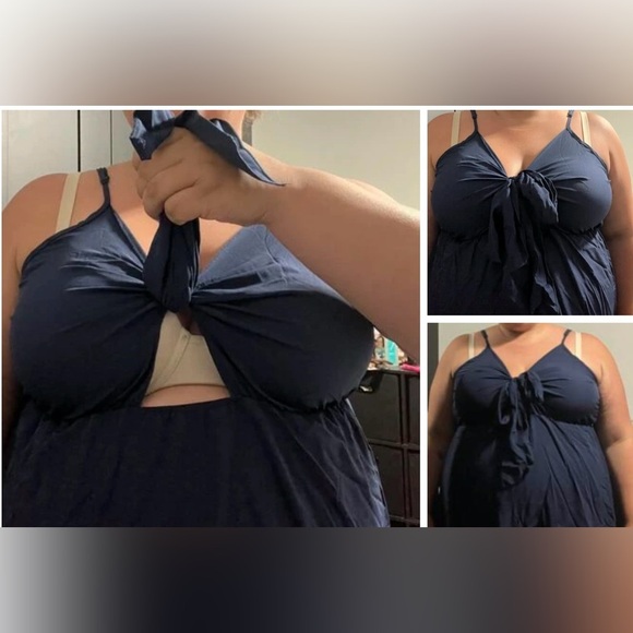 SHEIN LUNE Plus Knot Front High Waist Cami Dress - Picture 5 of 10